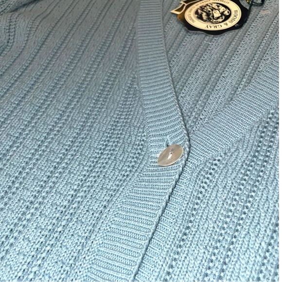 Woods & Grey Cardigan Button Up Sweater w/Pockets NWT Size Medium - Picture 7 of 10